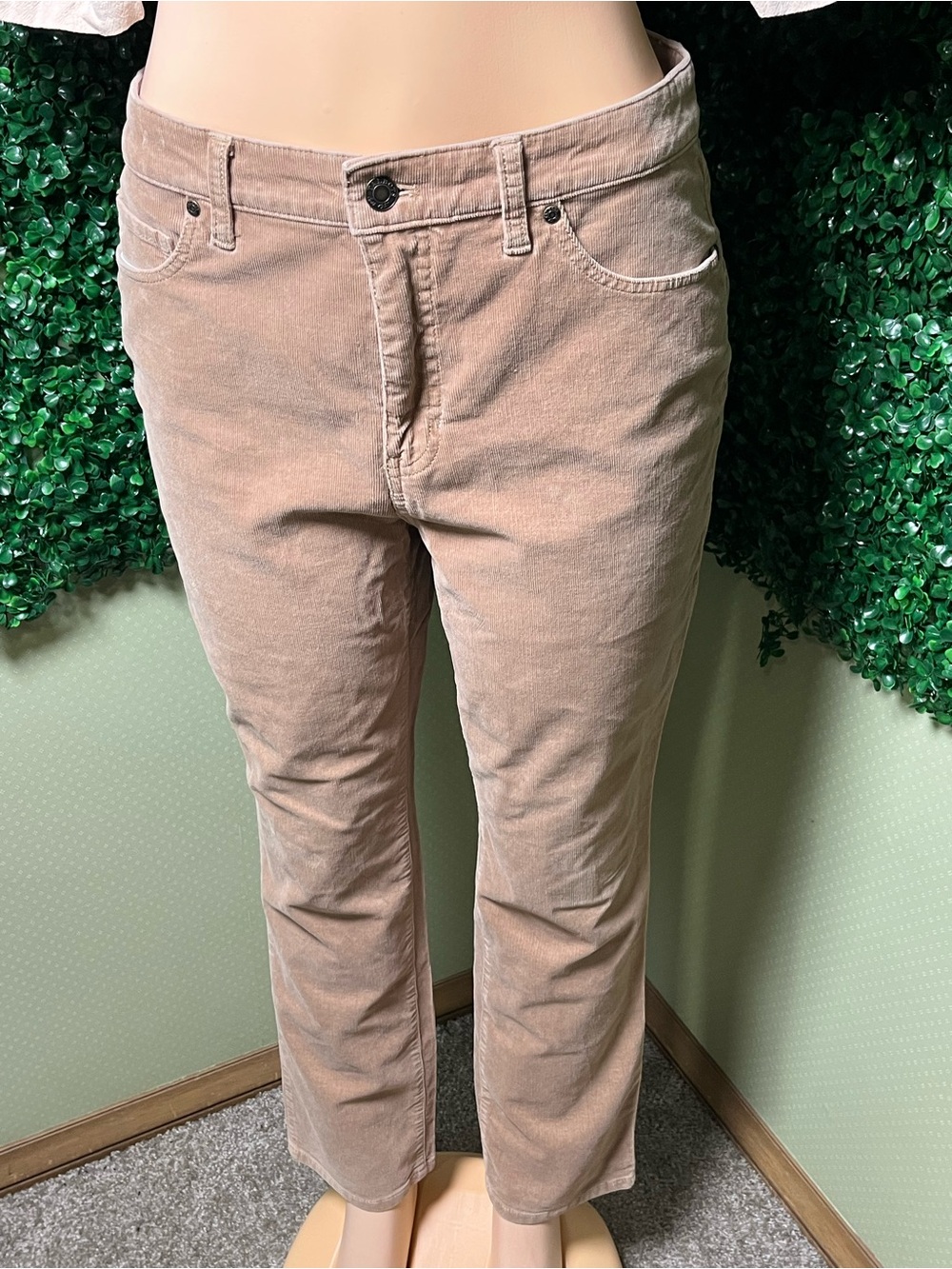 Talbots Men's Straight Corduroy Jeans in Light Taupe